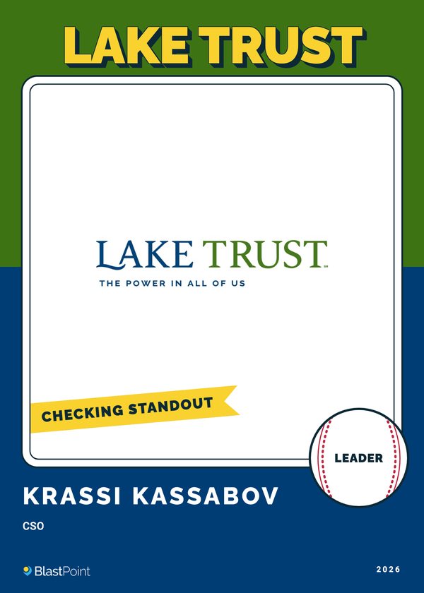 Lake trust card, front